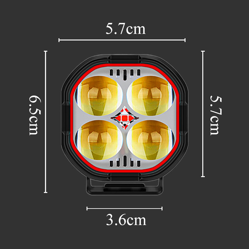 High Brightness Motorcycle Spotlight with Adjustable Bracket