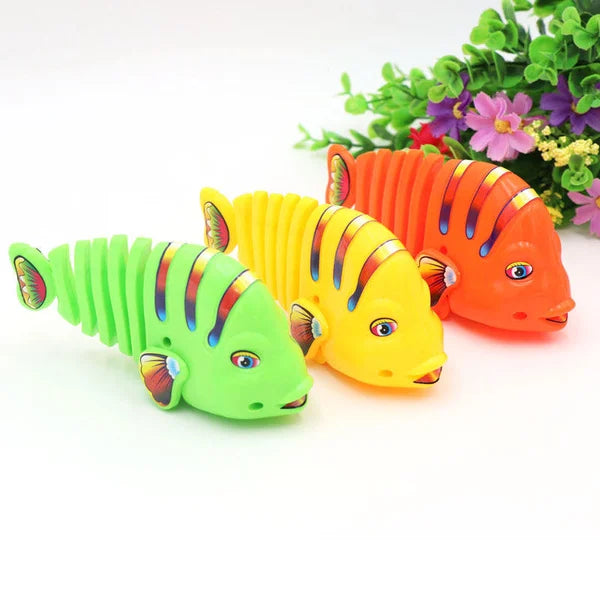 Christmas Promotion 40% OFF Plastic Wind-Up Wiggle Fish Toys