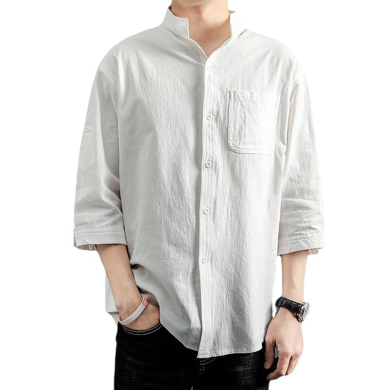 Men's Cotton and Linen Shirt