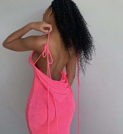 Backless Maxi Dress Buy 2 Automatic 10% Off & Free Shipping
