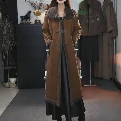 Winter Specials Stylish Plush Lined Overcoat for Women