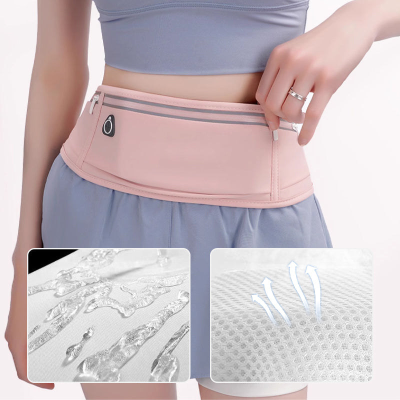 Ultra-Light Exercise Waist Pack with 4 Pockets