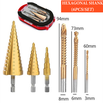 Titanium Plating Drill Bit Set¨6pcs
