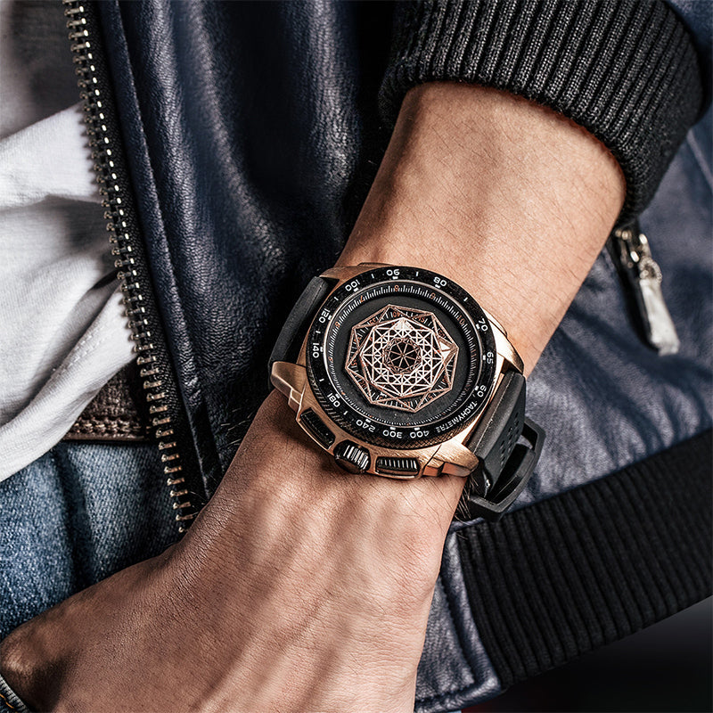 Men’s  Luminous Silicone Quartz Watch