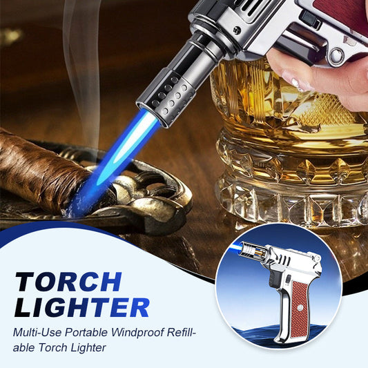 Multi-Use Portable Windproof Refillable Torch Lighter