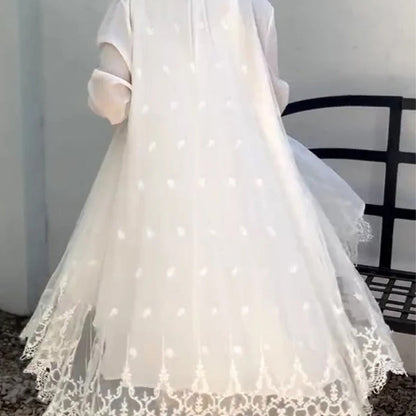 Time-limited Special Women's Sleeveless Dress&Lace Cardigan Set