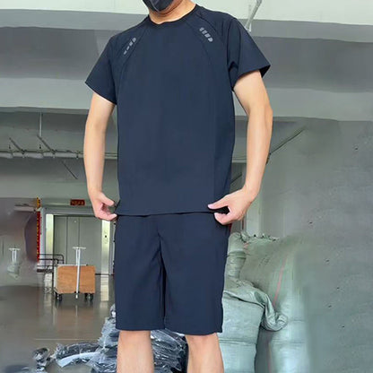 Men's Light Casual T-Shirt Shorts 2-Piece Set