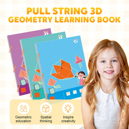 🔥New Upgrades👶✨Pull String 3D Geometry Learning Book